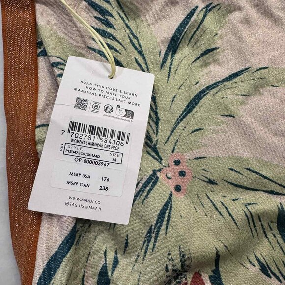 Maaji Palm Glow Nicole Classic One Piece Swimsuit MEDIUM - Picture 7 of 8